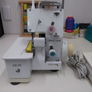 JANOME 2本糸ロックミシン FR-75 ジャノメ ミシン　動作確認済