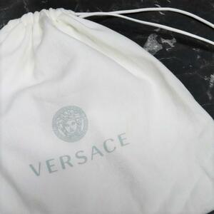 新品VERSACE巾着袋ポーチヴェルサーチェメンズレディースバッグ白色ホワイト