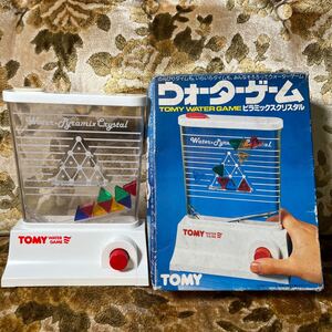 希少　箱付き　TOMY製　ビンテージ TOMY WATER GAME トミー ウォーターゲーム ピラミックスクリスタル 当時物 昭和レトロ