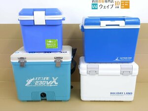 オリムピック レジャー 230VX、伸和 ホリデーランド、キャプテンスタッグ など クーラーボックス 4点セット