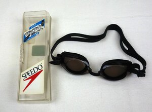 SPEEDO スピード 水泳 スイミングゴーグル シールドクッション UVカット 83YA-5509 スモーク×ブラック ケース付