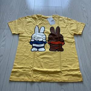 未使用●グラニフ×ミッフィー コラボ Tシャツ/miffy/黄色/イエロー/デザインティーシャツストア/Design Tshirts Store graniph★1068-4