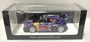 スパーク 1/43 フォード プーマ Rally-1 No.19 S.ローブ 2022 ラリーモンテカルロ 総合優勝 WRCラストウイン M-SPORT FORD RedBull