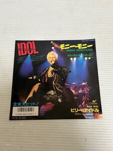 ◇B477◇ EP レコード 美盤 BILLY IDOL ビリー・アイドル MONY MONY LIVE モニー・モニー RP07-2015