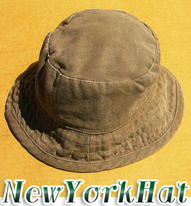 即決■NEW YORK HAT■なーなーブラウンcap■LARGE■古着