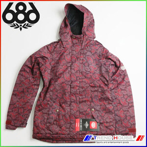 686 レディース スノージャケット Wms AUTHENTIC 4EVA-After Insulated Jacket Wine Paisley Herringbone/M L5W315B