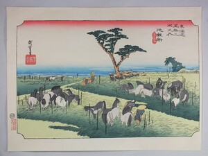 *【復刻木版浮世絵】歌川広重『池鯉鮒 首夏馬市』