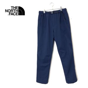 1D1666-N◆美品◆ THE NORTH FACE ノースフェイス ドーロウォームパンツ トレッキング 裏フリース◆ sizeL ネイビー 紺 ポリエステル