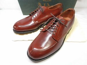 HH未使用品 【オールデン ALDEN】 302 旧ロゴ デッドストック カーフレザー ドレスシューズ 靴 (メンズ) 7.5D レッドブラウン ■30MZA5011