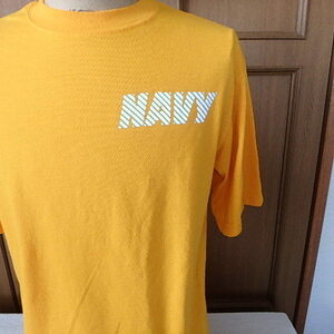 米海軍実物★US NAVYロゴマーク★リフレクター（反射プリント） Tシャツ