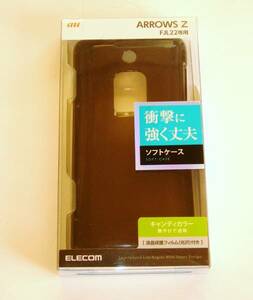 ▼送料込でGO！ELECOM au ARROWS Z ソフトケース保護フィルム付