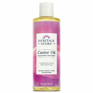 Castor Oil Hexane Free - 8 fl oz by Heritage Products 237ミリリ