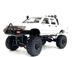 WPL C64-1 2.4GHz 1/16 ピックアップトラックRC ハイラックス ダブルキャブ タイプラジコン 4WD 白【完成品・RTR】☆クローラーラジコン