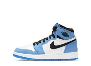 Nike GS Air Jordan 1 High "White/University Blue/Black" 22.5cm 575441-134