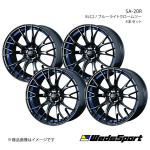 WedsSport/SA-20R ランサーエボリューション10 CZ4A アルミホイール4本セット【18×8.5J 5-114.3 INSET35 BLC2】0072742×4