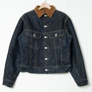 【1円スタート】JETT RINK ORIGINAL JEANS ジェットリンク J101-J デニムジャケット Gジャン ストームライダース 裏起毛 青 42 日本製 児島