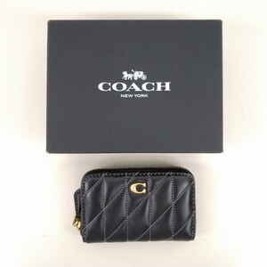 COACH コーチ スモール ジップ アラウンド カードケース ピロー キルティング 新品未使用