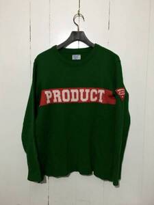 ☆PRODUCT L ニットセーター ブランドロゴ ワッペン プロダクト