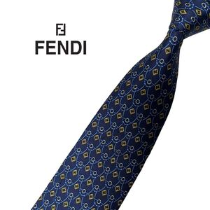 FENDI ネクタイ ズッカ柄 パターン柄 フェンディ USED 中古 m1116