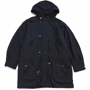 ★90s GAPギャップ 中綿入り ナイロン フィールドパーカー 黒 S★オールド ビンテージ ブラック モッズコート フィッシュテール B-9