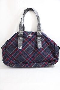 Vivienne Westwood / ツイードヤスミンバッグ 紺 Y-24-07-14-012-ba-AS-ZY