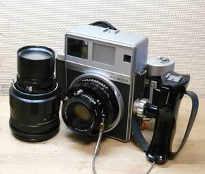 ★MAMIYA PRESS UNIVERSAL (マミヤ ユニバーサル)◆MAMIYA-SEKOR (1：3.5 f=100mm・1：8 f=250mm)◆ROLL FILM HOLDER◆外観・良品