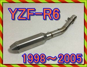 YZF－R6 スリップオンマフラー　チタンフェイクサイレンサー　新品　1998～2005年　スリップオンマフラー　