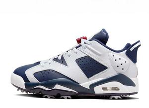 Nike Air Jordan 6 Retro Low Golf "White/Varsity Red/Midnight Navy" 25.5cm DV1376-101