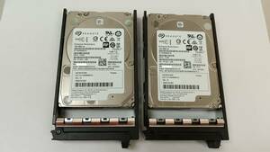 中古動作品 Fujitsu 1.2TB 2.5" SAS 10K 12Gb/s HDD Lot of 2PCS ST1200MM0018 1FF201-040