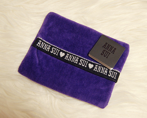 【新品】ANNA SUI★アナスイ　蝶柄のシンプルなティッシュケース　紫