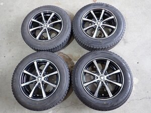 YS14376【送料無料165/70R14】アクア パッソ ヴィッツ マーチなどに ヨコハマ 中古スタッドレス ★14×5.5J 100/4H ET45★1円スタート