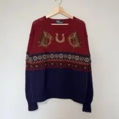 90s POLO RALPH LAUREN HANDKNIT ホースシュー