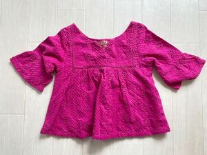 【USED品／キッズ】OSHKOSH オシュコシュ☆トップス／濃いピンク／カットソー☆2T／90サイズ☆GENUINE KIDS