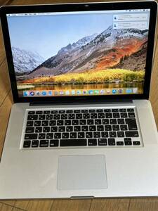 Apple Macbook Pro 2012 Core i7 メモリー4gb HDD 500GB 15インチ　綺麗　動作品　