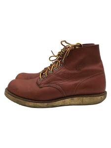 RED WING◆レースアップブーツ・6インチクラシックプレーントゥ/US9/RED