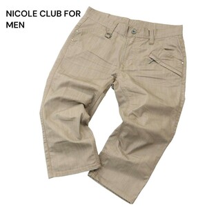 NICOLE CLUB FOR MEN ニコルクラブ フォーメン 春夏★ デニム クロップド パンツ ジーンズ Sz.44　メンズ　A4B01293_3#P