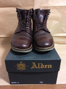 ALDEN 45960H Service Boot オールデン　クロームエクセルレザー　茶　ブーツ ミリタリー　コードバン　v バリー　アメリカ　ラコタ　軍