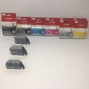 【未使用】Canon / キャノン BCI-325 BCI-326 計 16 個 まとめ 純正 インク PGBK ×1 , BK ×9 , C ×1 , M ×1 , GY ×2 , Y ×2 期限切れ