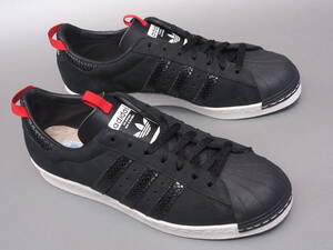 美品!! US 9 / 27cm 限定 MITA別注 13年 adidas スーパースター 80s SS 80s MITA PY 黒