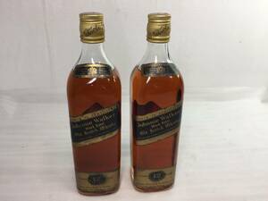 ■【2本セット】JOHNNIE WALKER（ジョニーウォーカー）ブラックラベル 12年 720ml ウイスキー 未開栓■ 