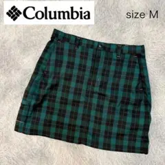 Columbia コロンビア チェック Aライン台形 スカート ゴルフ 登山