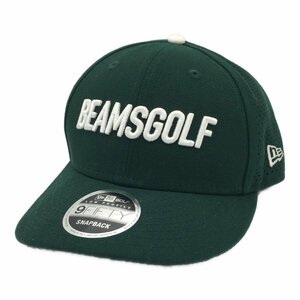 coco★ビームスゴルフ★ニューエラ★メッシュキャップ★パンチング★緑★グリーン★9FIFTY★美品★中古※レターパックプラス発送可★90847