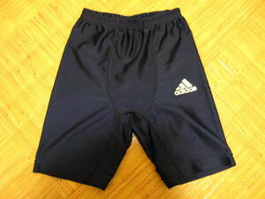 【used】adidas（アディダス）インナーパンツ：スパッツ（紺）：120サイズ-01