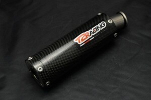 ベリーショート カーボン・チタンサイレンサー　1本　逆三角形　ボルトピッチ40mm　NSR250R　MC18　MC21　MC28　T2Racing