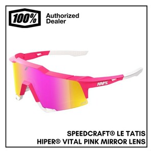 【新品・未使用】100% サングラス SPEEDCRAFT LE Tatis HiPER Vital Pink Mirror Lens