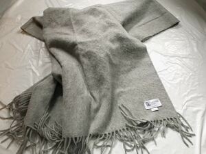 ジョンストンズ カシミヤ 大判ストール CASHMERE グレー 灰色 無地 秋冬 マフラーJohnstons カシミア ストール