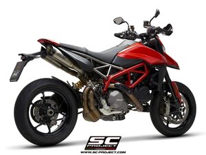 【国内在庫】SC-PROJECT SCプロジェクト S1 フルチタンツインサイレンサー EURO4 バッフル付属 DUCATI HYPERMOTARD 950 / SP ドゥカティ ★