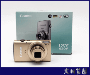 34)質屋出品☆Canon キャノン IXY 620F ゴールド Wi-Fi コンデジ カメラ 動作品 ☆1円～売り切り