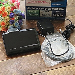 I-O DATA ビデオ カメラ 対応 USB 接続 ポータブル ハード ディスク HDD 500GB 外付け HDPN-UV シリーズ 通電確認 used品