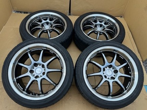 ホイール付タイヤ４本セット WORK EMOTION D9R 18×8.5+38 PCD114.3 ホイール付タイヤ４本セット WORK EMOTION D9R 18×8.5+38 PCD114.3